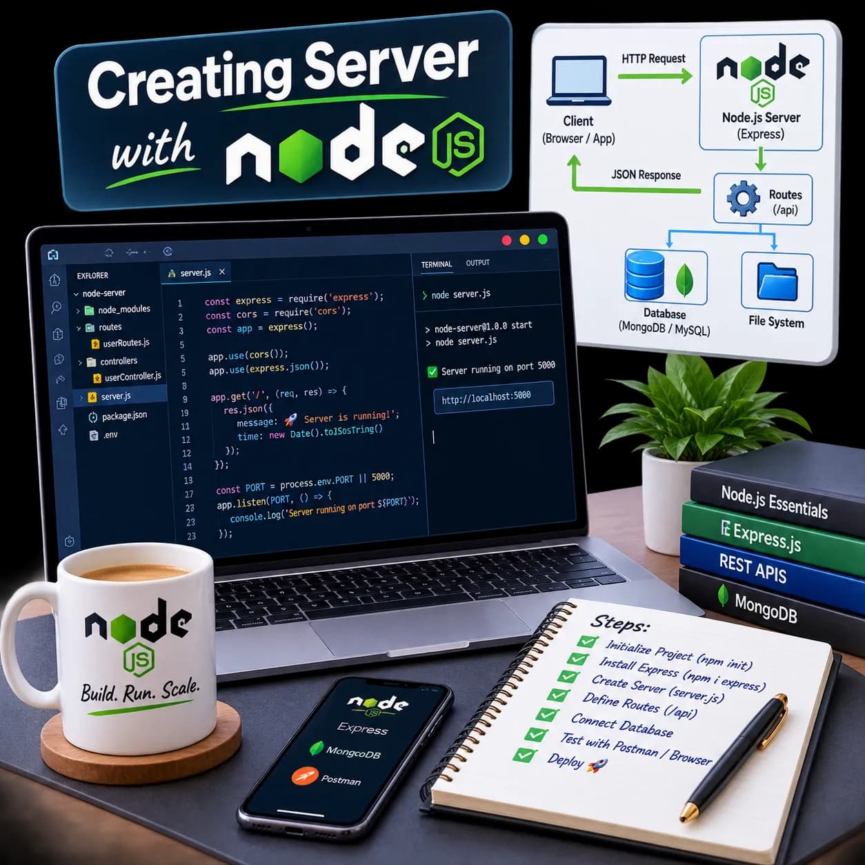 What Is a Server? Types, Web Servers, and Node.js Setup
