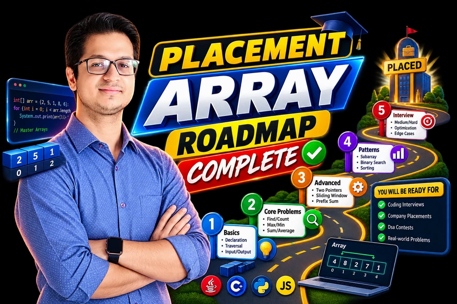 Placement Array Roadmap: The Ultimate Coding Interview Guide